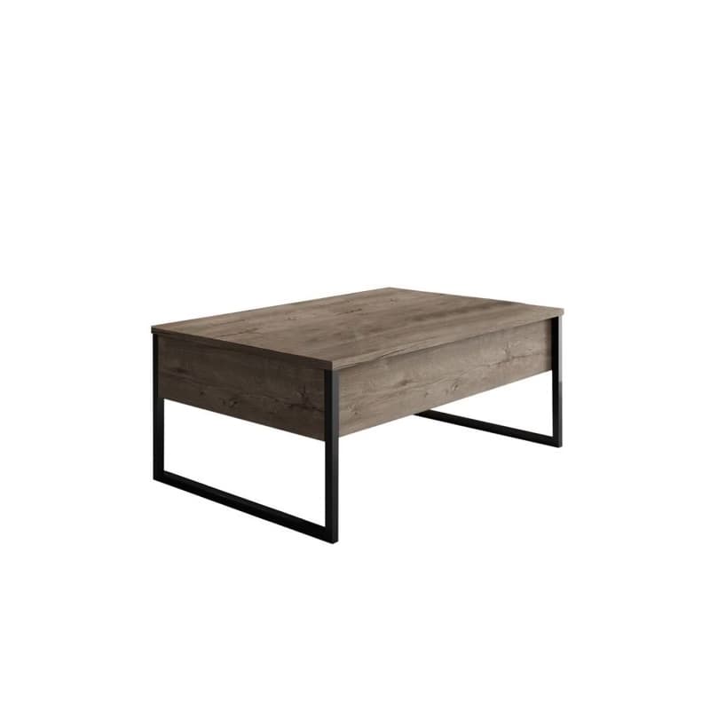 Living Room Furniture Set Luxe - Walnut, Black 4