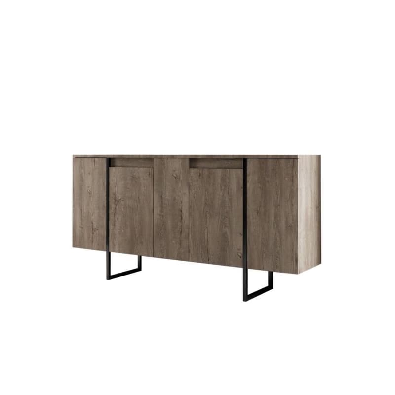 Living Room Furniture Set Luxe - Walnut, Black 5