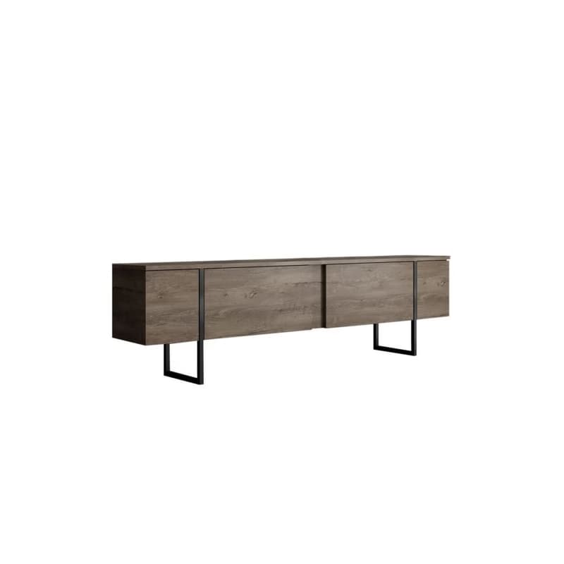 Living Room Furniture Set Luxe - Walnut, Black 6