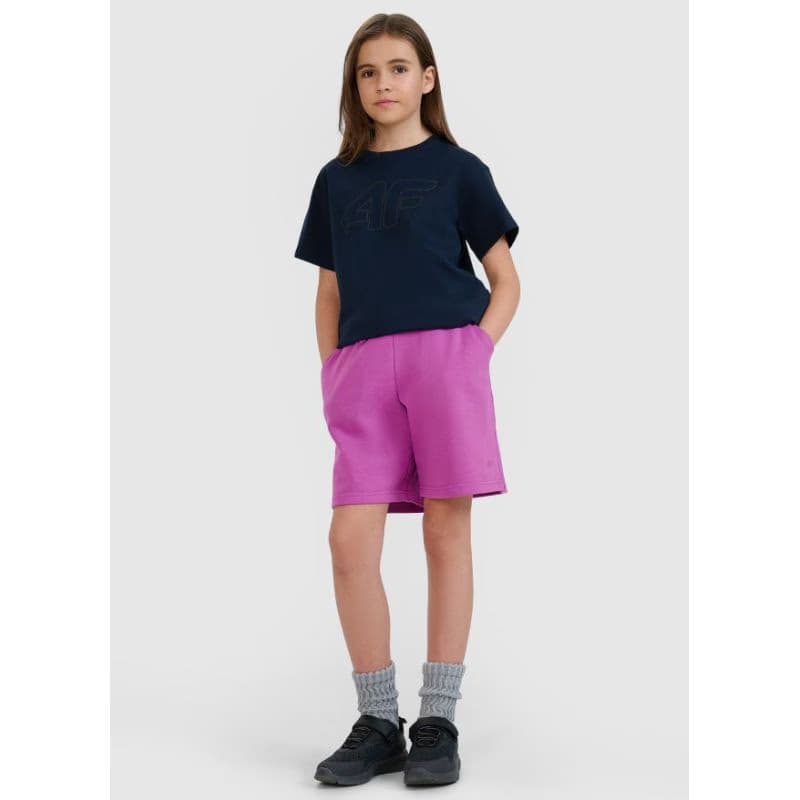 Dievčenské tričko s krátkym rukávom 4F JUNIOR TSHIRT F2333-31S-NAVY 4