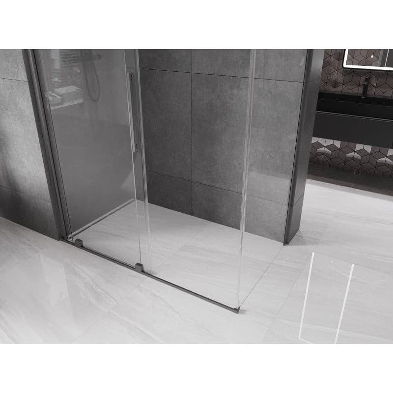 MEXEN/S - Velár sprchovací kút 150 x 80, transparent, grafit kartáčovaná 871-150-080-01-66 3