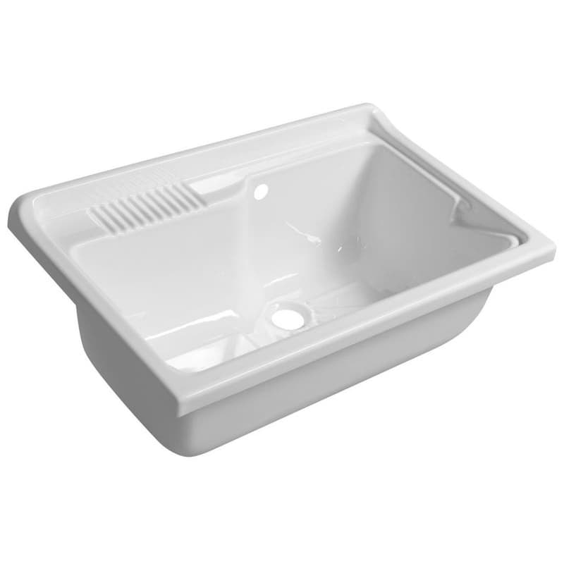 AQUALINE - Závesná výlevka 80x50cm, plast, biela PI8050