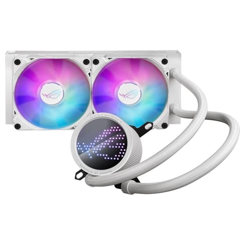 ASUS vodný chladič CPU AIO ROG RYUO III 240 ARGB WHITE, 2x120mm, LGA1851, AM5 1