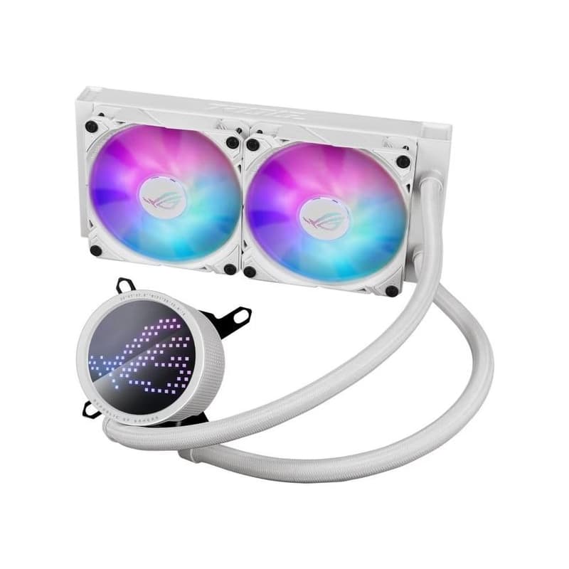 ASUS vodný chladič CPU AIO ROG RYUO III 240 ARGB WHITE, 2x120mm, LGA1851, AM5 2