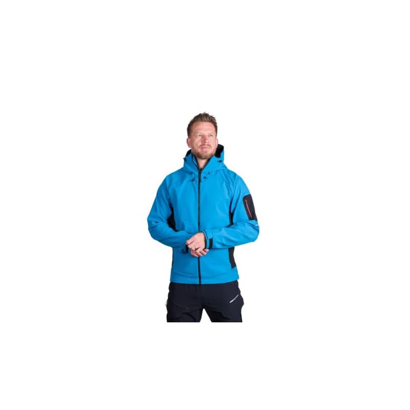 Pánska turistická softshellová bunda NORTHFINDER BRIO-271blackblue 1