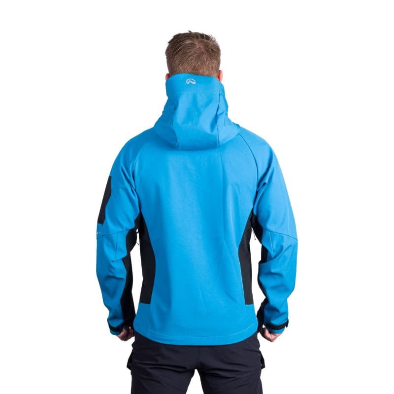Pánska turistická softshellová bunda NORTHFINDER BRIO-271blackblue 2