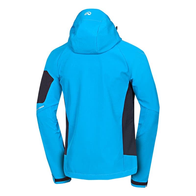 Pánska turistická softshellová bunda NORTHFINDER BRIO-271blackblue 4
