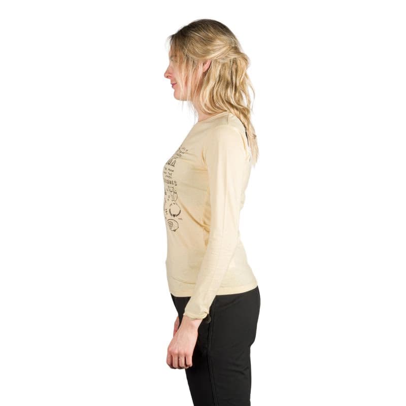 Dámske turistické tričko s dlhým rukávom NORTHFINDER RIYA-529creamwhite 3