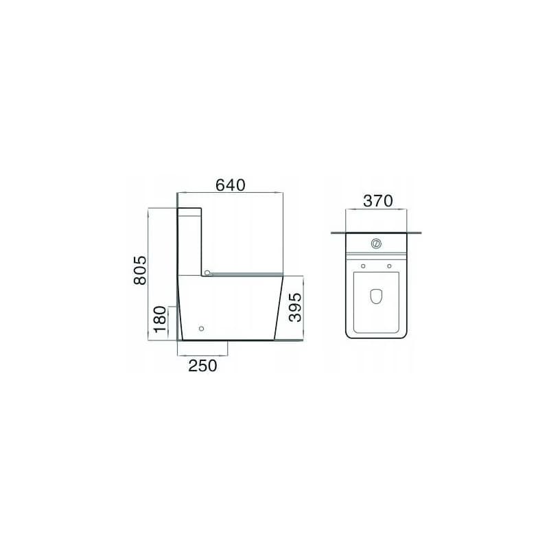 MEXEN - Cube WC kombi vrátane sedátka soft-close, biele 31014000 2