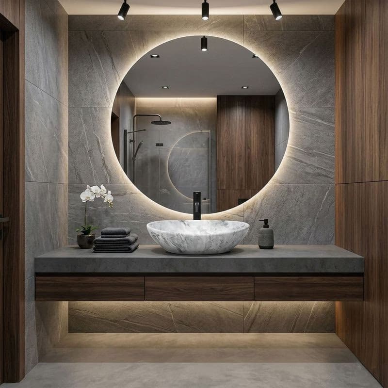 REA - Umývadlo na dosku Sofia Stone Marble 41x34,5 REA-U9908 2
