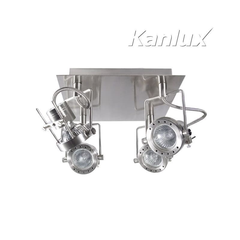 Svietidlo GU10 4x50W, IP20, chróm satén., BO-4, 320x320x165, SONDA EL-4L (Kanlux)