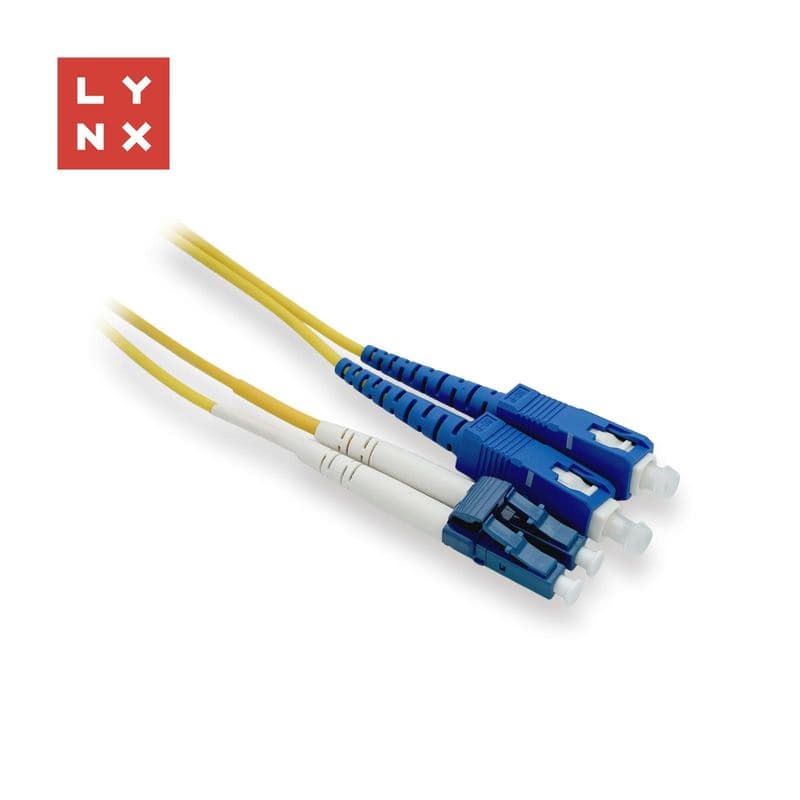 LYNX duplexný patch kábel SM, OS2, LC/SC, 9/125µm, 3m 1