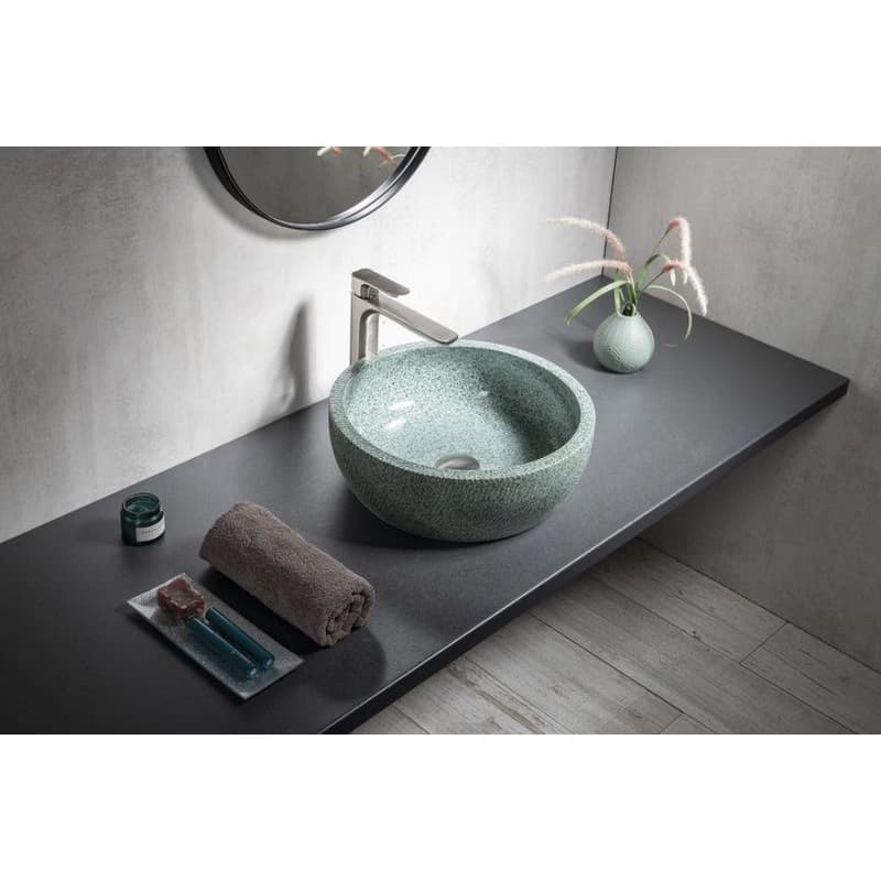 SAPHO - PRIORI keramické umývadlo na dosku, priemer 42cm, zelená PI013 2