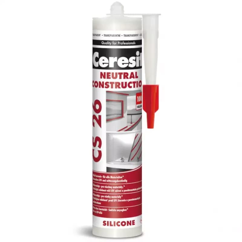 Ceresit Neutrálny silikón  CS26 transparent 300 ml 1