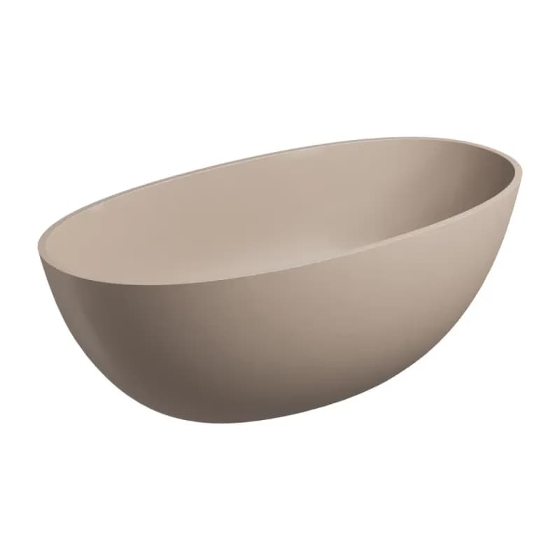 OMNIRES - SHELL M+ Voľne stojaca vaňa, 148 x 75 cm, béžová mat SHELL148WWDB 2