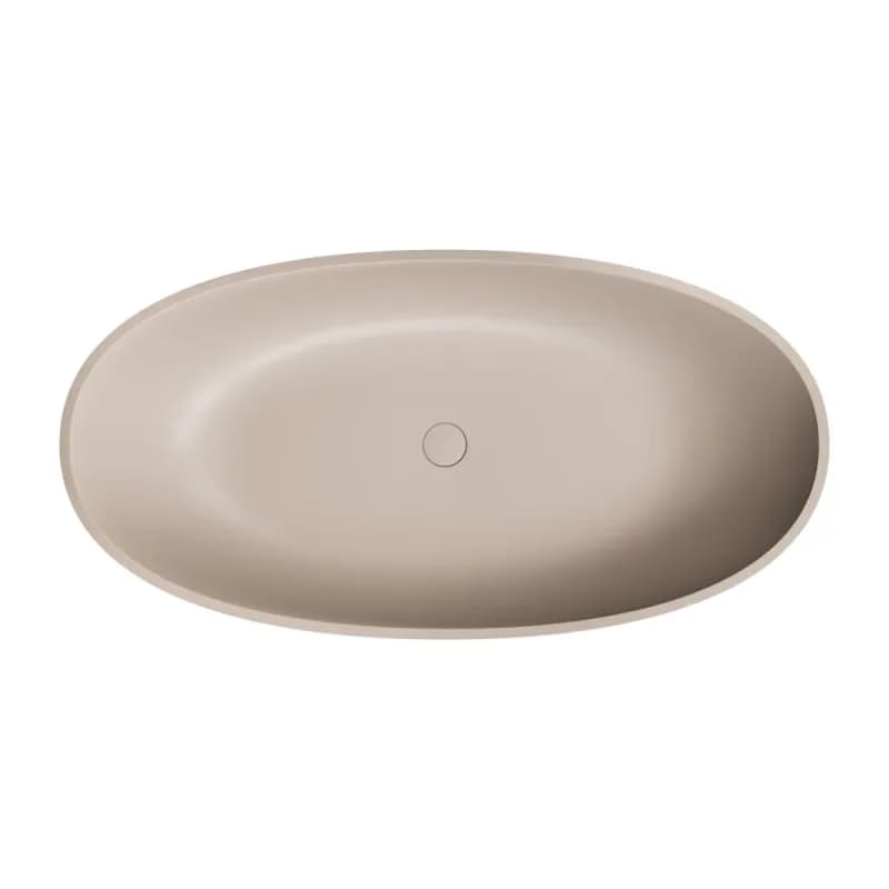 OMNIRES - SHELL M+ Voľne stojaca vaňa, 148 x 75 cm, béžová mat SHELL148WWDB 4
