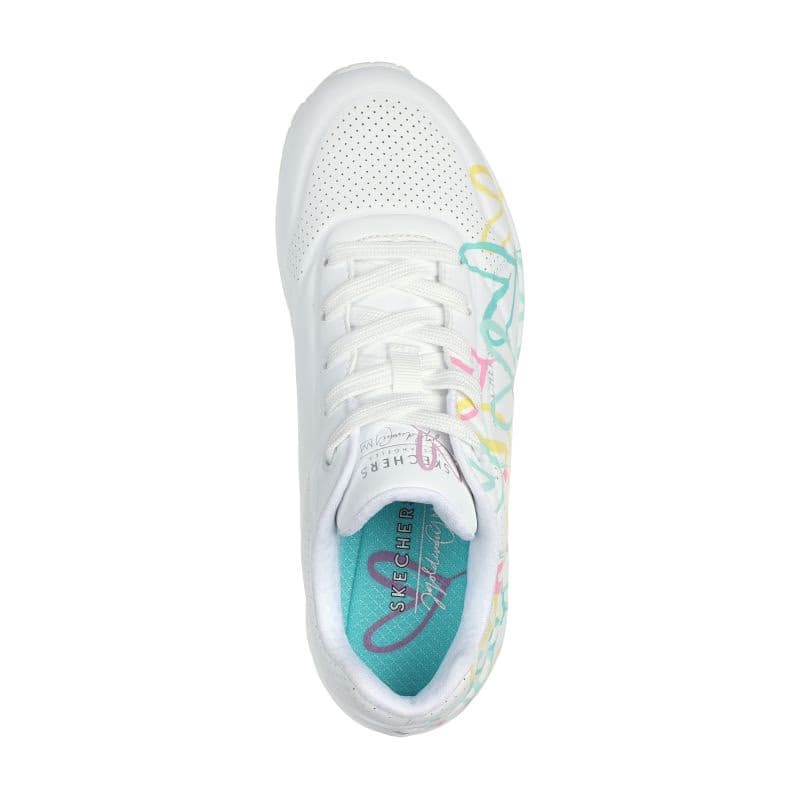 Dámska rekreačná obuv SKECHERS Uno Changed Love W white multi color 4