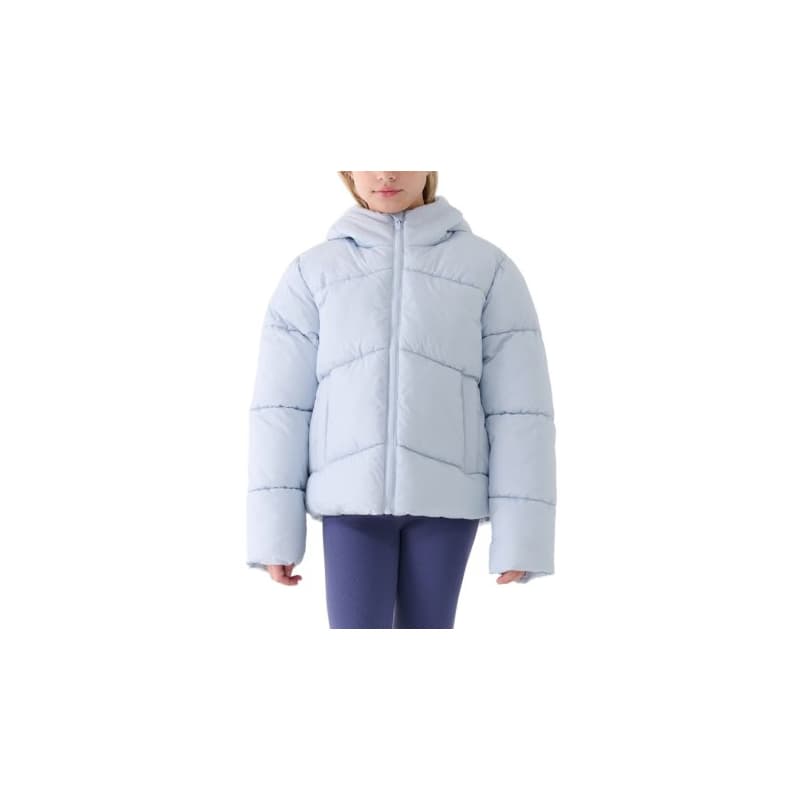 Dievčenská bunda 4F JUNIOR DOWN JACKET F615-4FJWAW25TDJAF615-34S-LIGHT BLUE 1