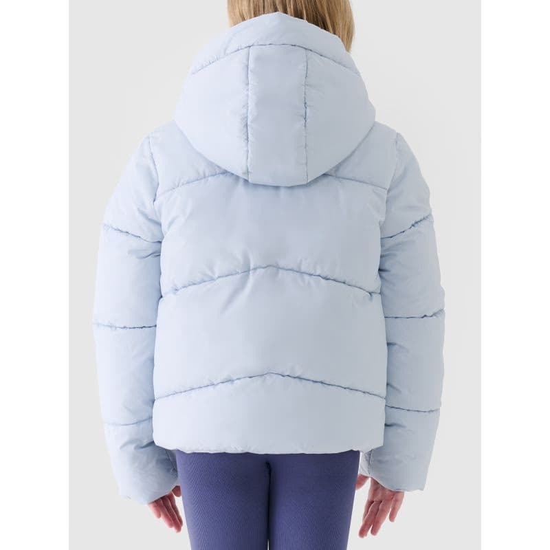 Dievčenská bunda 4F JUNIOR DOWN JACKET F615-4FJWAW25TDJAF615-34S-LIGHT BLUE 2