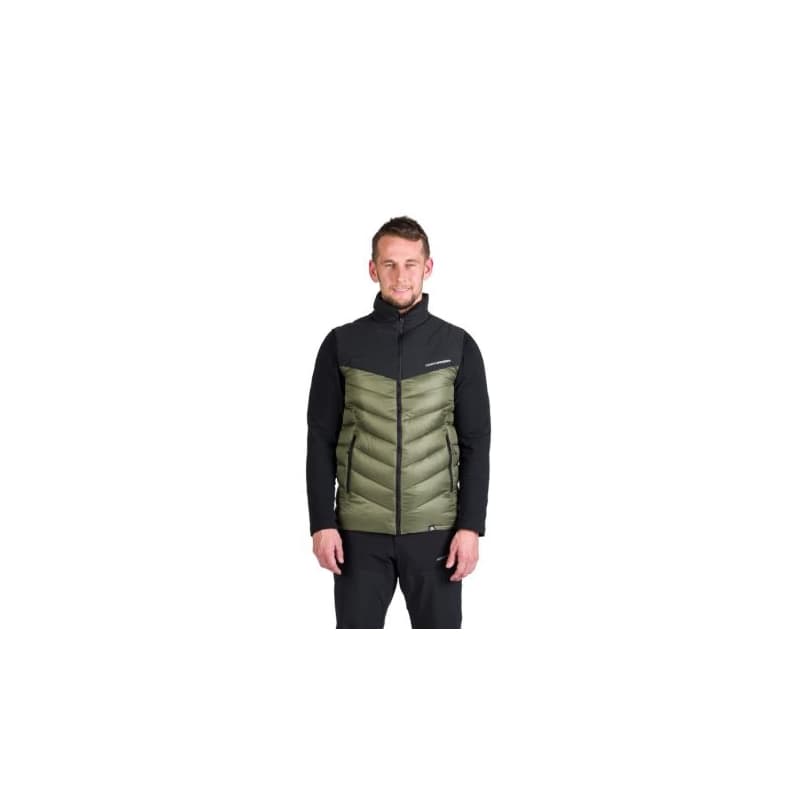 Pánska turistická vesta NORTHFINDER FILIPPO-550blackdarkgreen