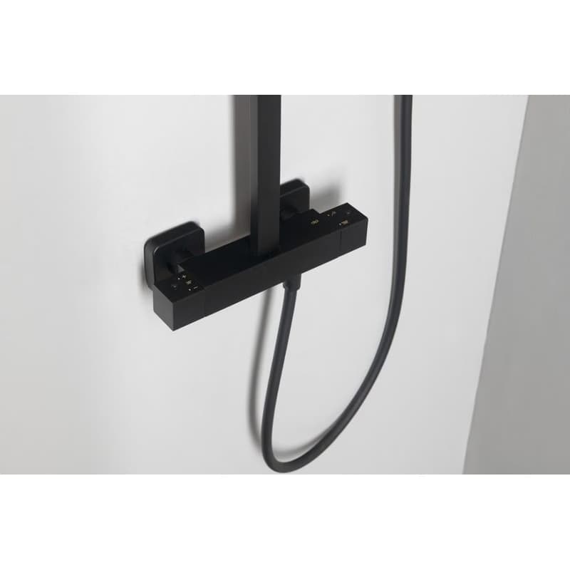 SAPHO - DIMY sprchový stĺp s termostatickou batériou, čierný DM322BL 5