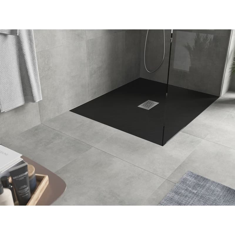 MEXEN/S - Hugo sprchová vanička SMC 130x100, čierna, krytka nerez 42701013-X 2