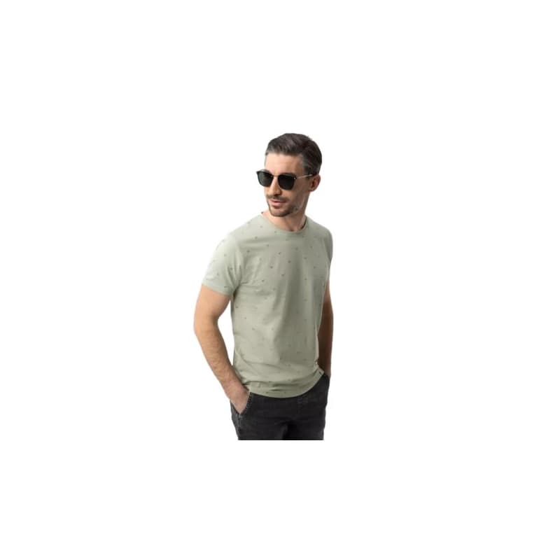 Pánske tričko s krátkym rukávom VOLCANO TM-LEIF-MINT