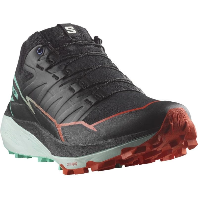 Pánska bežecká trailová obuv SALOMON Thundercross M black cherry tomato electric green 3