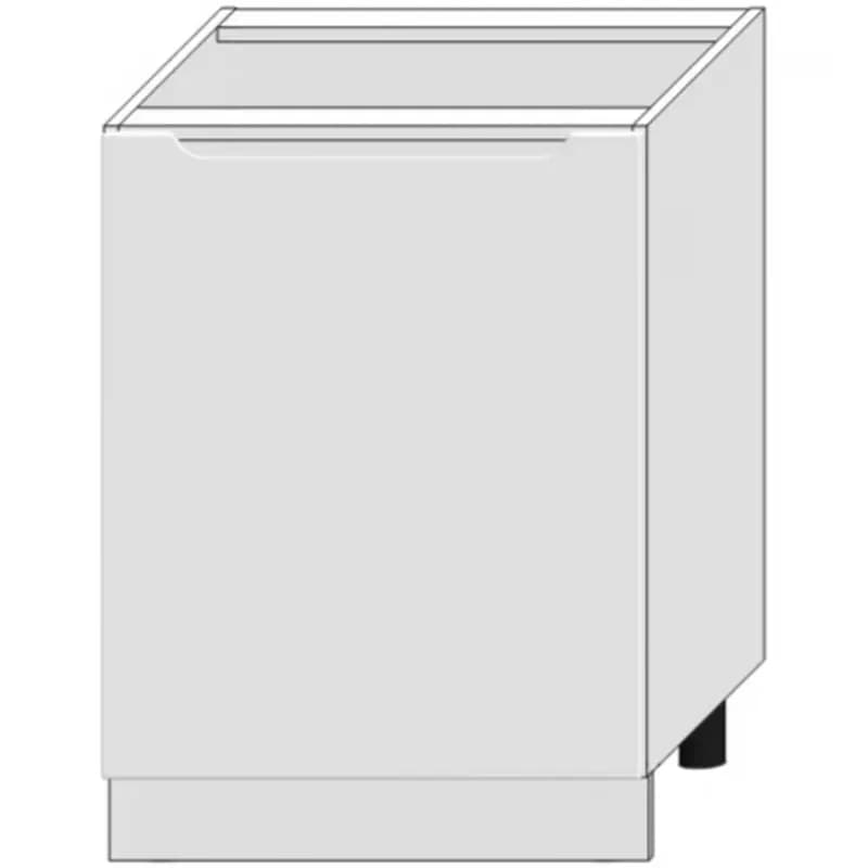 Kuchynská skrinka Zoya D60pc Pl Biely hrášok / Biely 1