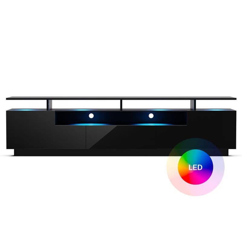 Blumfeldt Perth Lowboard TV skrinka, 195 x 44 x 50 cm, LED 1