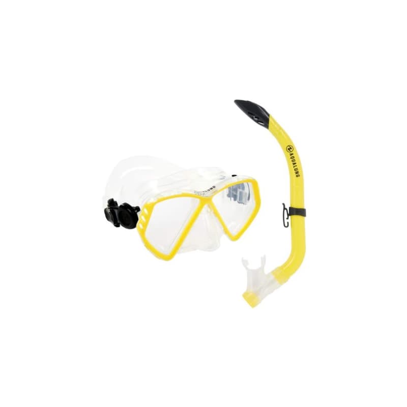 Chlapčenský potápačský šnorchlovací set AQUALUNG CUB COMBO SN TRANS YELLOW