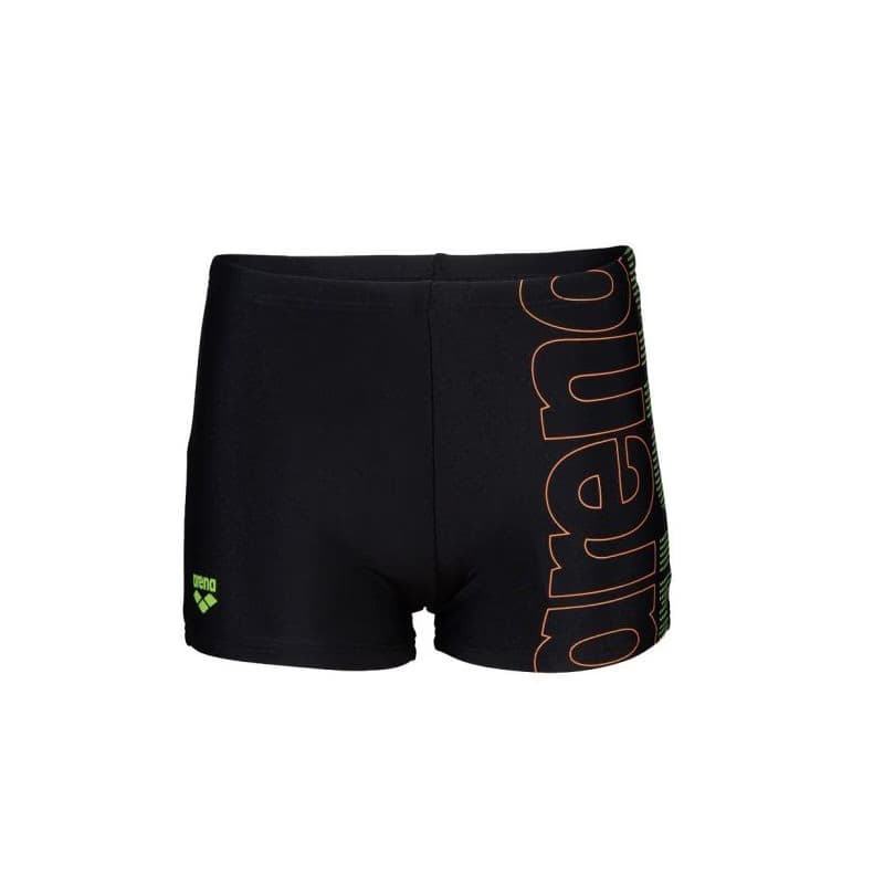 Juniorské plavecké boxerky ARENA BOYS SWIM SHORT GRAPHIC Black 548 5