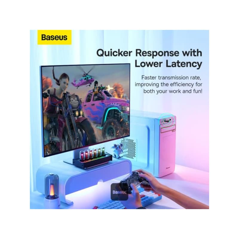 Baseus bezdrôtový bluetooth adaptér BA07 čierny 3