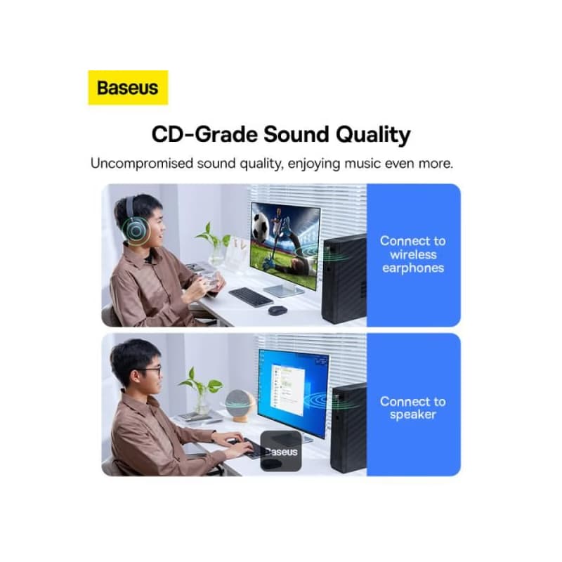 Baseus bezdrôtový bluetooth adaptér BA07 čierny 5