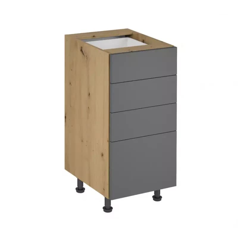 Skrinka do kuchyne Langen d40s4 push grey 1