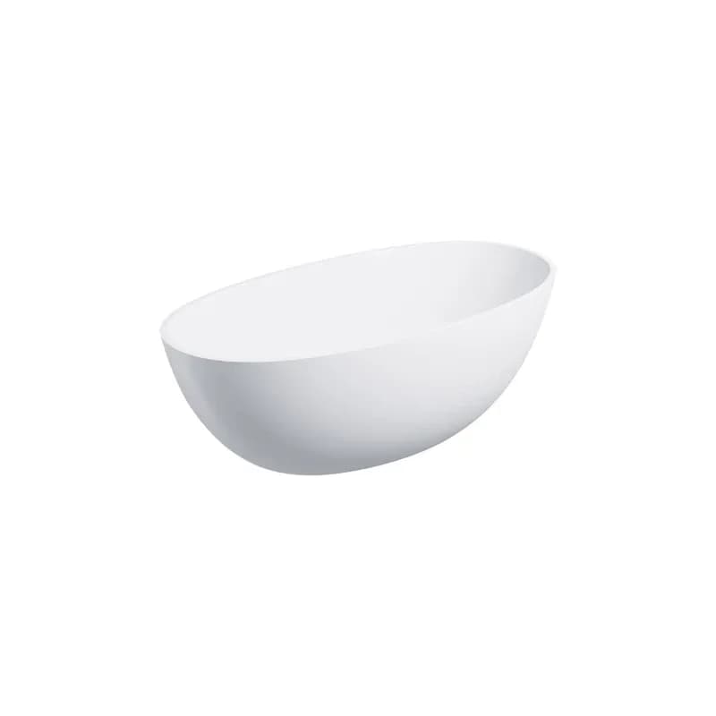 OMNIRES - SHELL M+ voľne stojaca vaňa, 148 x 75 cm, biela mat SHELL148WWBM 1