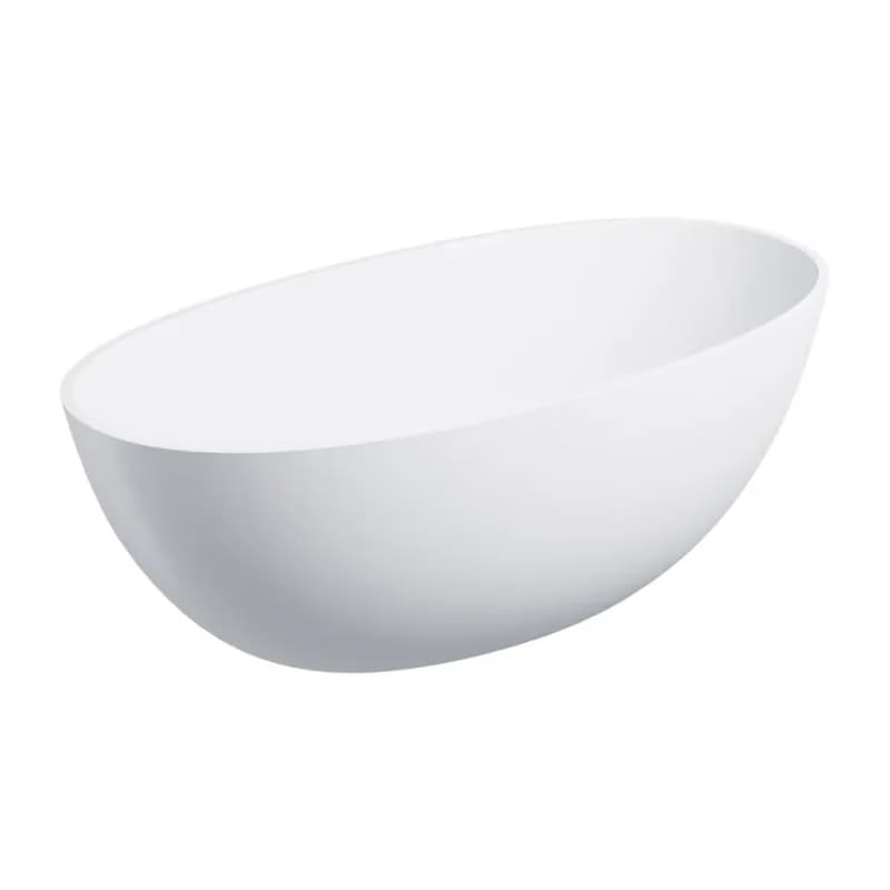 OMNIRES - SHELL M+ voľne stojaca vaňa, 148 x 75 cm, biela mat SHELL148WWBM 5