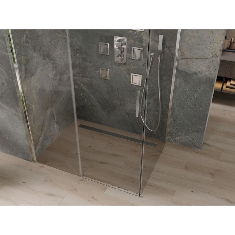 MEXEN/S - OMEGA sprchovací kút 130x100, transparent, chróm 825-130-100-01-00 4