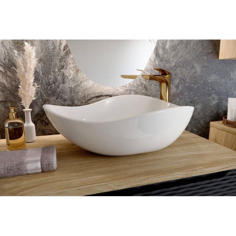 ArtCom Keramické umývadlo CLOUD E-6588 | biely lesk 51 x 39 cm 5