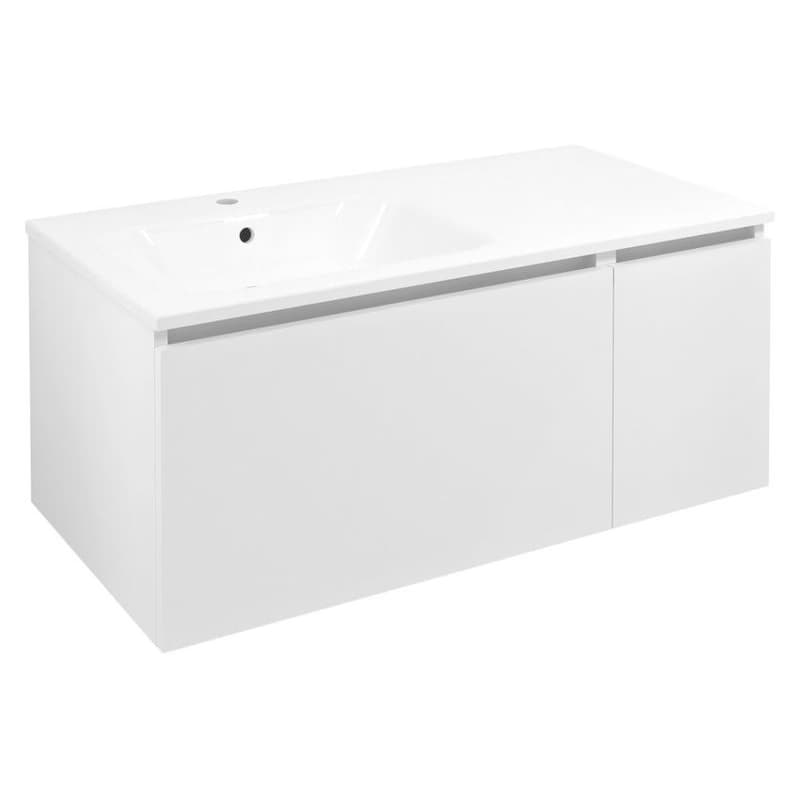 SAPHO - LOREA skrinka 100x46x51,5cm (70+30cm), ľavá, biela matná LE070-3131-L-01