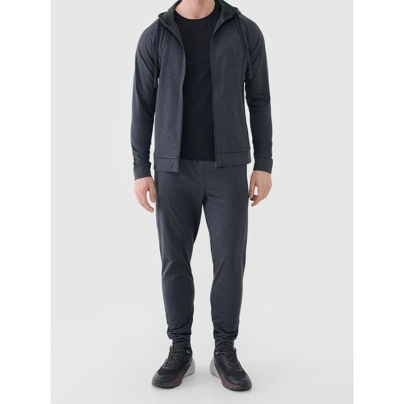 Pánska tréningová mikina so zipsom 4F SWEATSHIRT FNK M631-22M-ANTHRACITE MELANGE 5