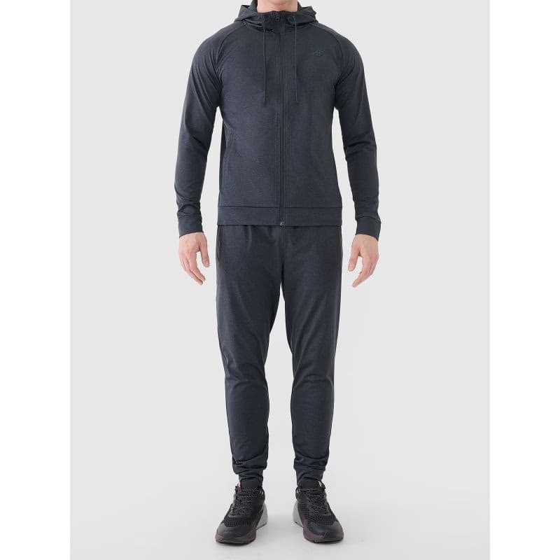 Pánska tréningová mikina so zipsom 4F SWEATSHIRT FNK M631-22M-ANTHRACITE MELANGE 6