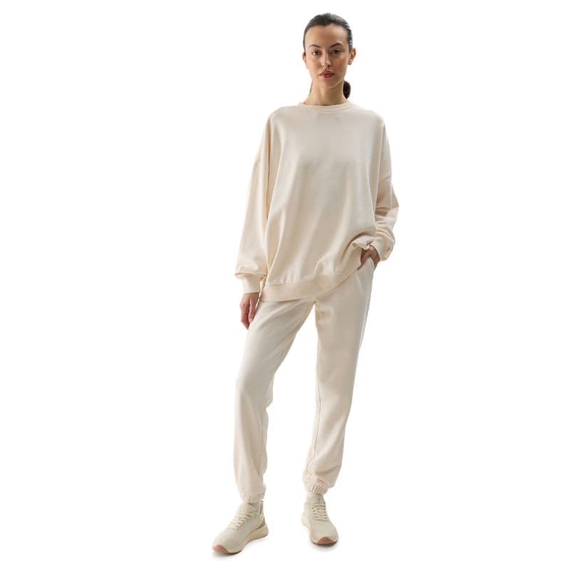 Dámska mikina 4F SWEATSHIRT-4FWSS24TSWSF1055-12S-CREME 6