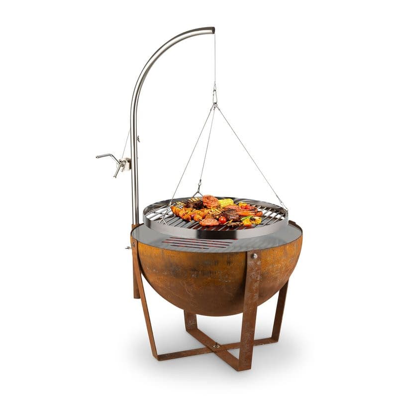 Blumfeldt Blum Fire Globe, ohnisko s grilom, Ø 60 cm, oceľ 1