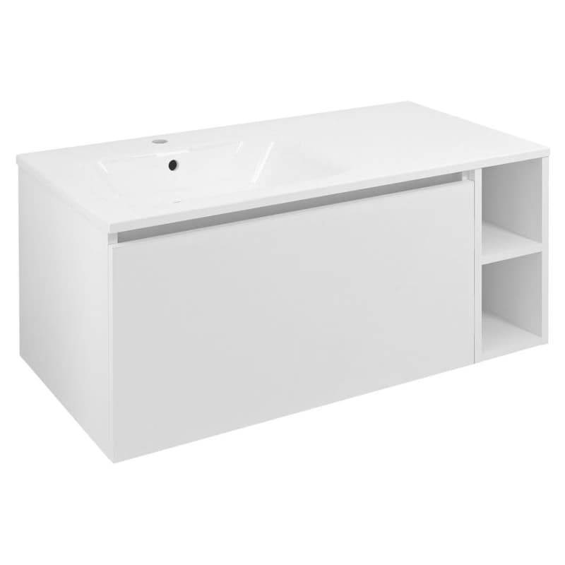 SAPHO - LOREA skrinka 100x46x51,5cm (80+20cm), ľavá, biela matná LE080-3131-L-01