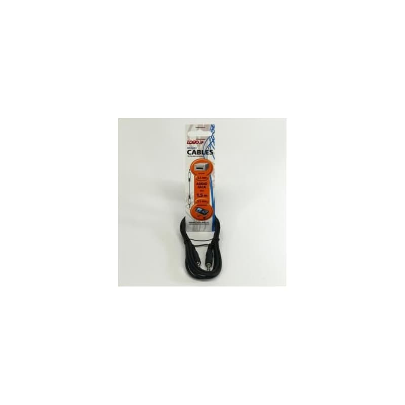 Audio kábel Jack (3.5mm) samec - Jack (3.5mm) samec, 1.5m, černý, Logo, DOPRADE 3