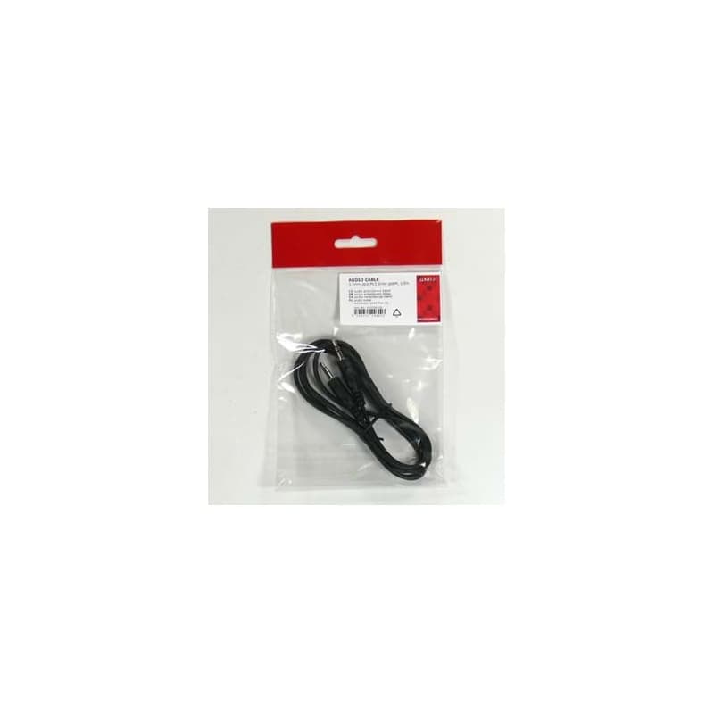 Audio kábel Jack (3.5mm) samec - Jack (3.5mm) samec, 1.5m, černý, Logo, DOPRADE 4