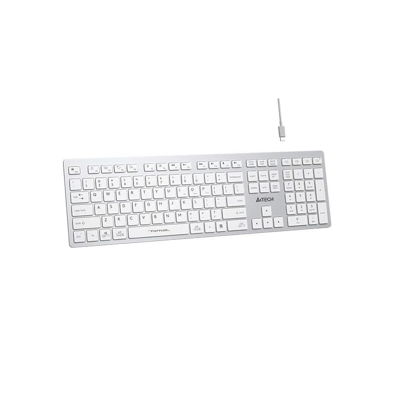 A4tech FBX50C, bezdrôtová kancelárska klávesnica, biela 3