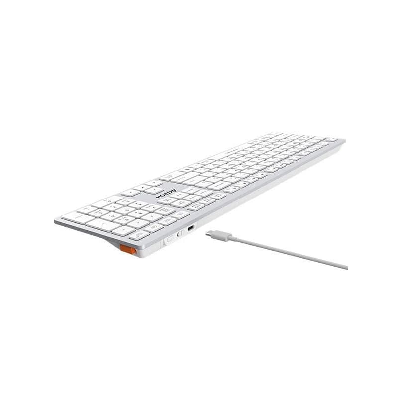 A4tech FBX50C, bezdrôtová kancelárska klávesnica, biela 4