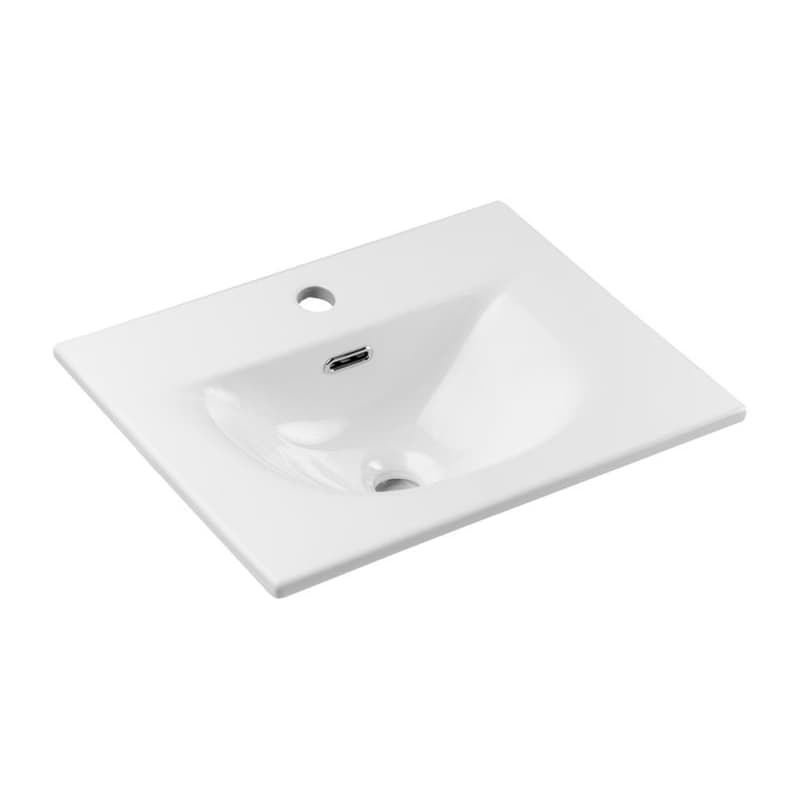 ArtCom Keramické umývadlo SKY3 50 | biely lesk 50 cm 1